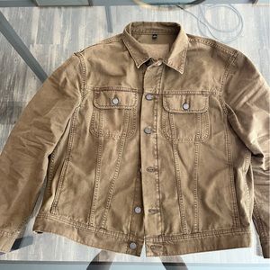 Banana Republic olive color canvas trucker jacket